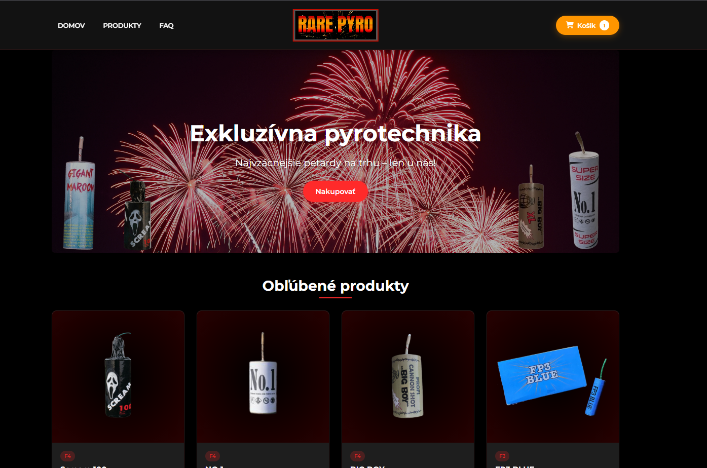 RarePyro webstránka